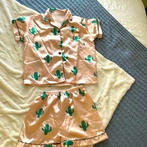 Silk pajama set